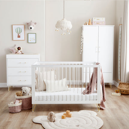 Kimi Acrylic 3 Piece Nursery Furniture Set