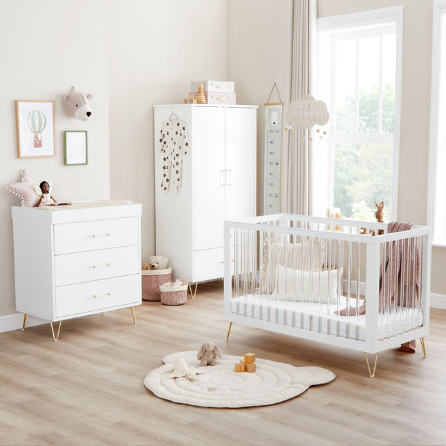 Kimi Acrylic 3 Piece Nursery Furniture Set