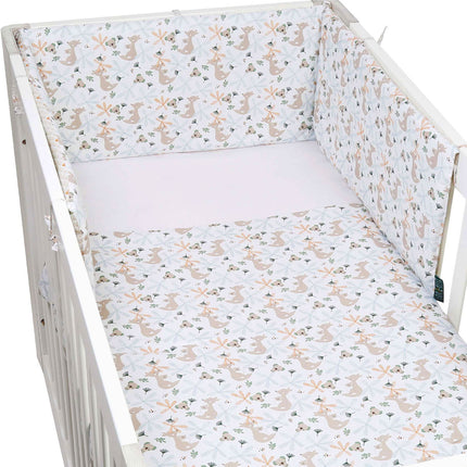 FORREST 3 Piece Reversible Cot Bed Set – Organic Cotton Baby Bedding - Koalaroo