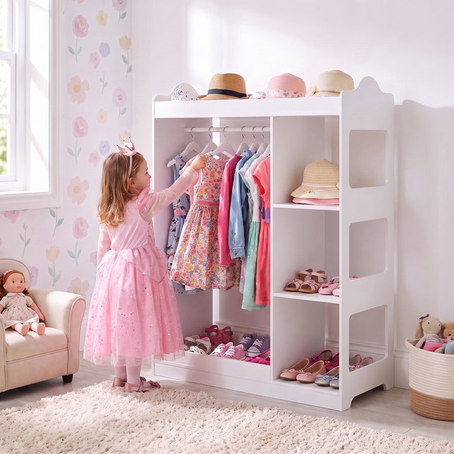 Kid's Dressing Rail with Mirror