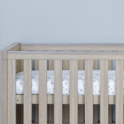 Luno Cot Bed + Drawer - Oak