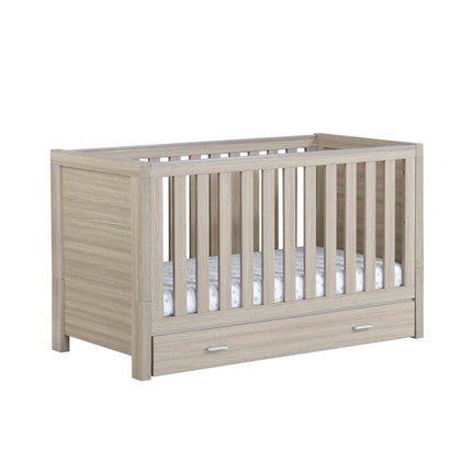 Luno Cot Bed + Drawer - Oak