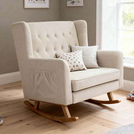 Lux Convertible Snuggle Rocking Chair - Ivory