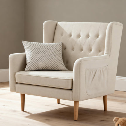 Lux Convertible Snuggle Rocking Chair - Ivory