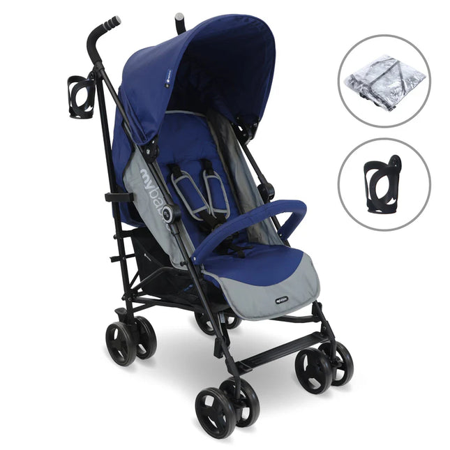 Lightweight Stroller - Blue & Grey