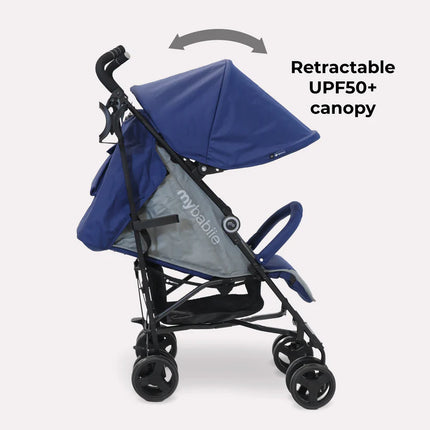 Lightweight Stroller - Blue & Grey