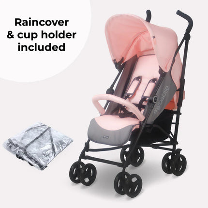 MB02 Lightweight Stroller - Pink & Grey