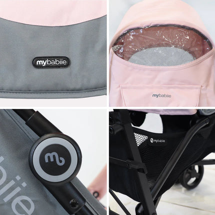 MB02 Lightweight Stroller - Pink & Grey