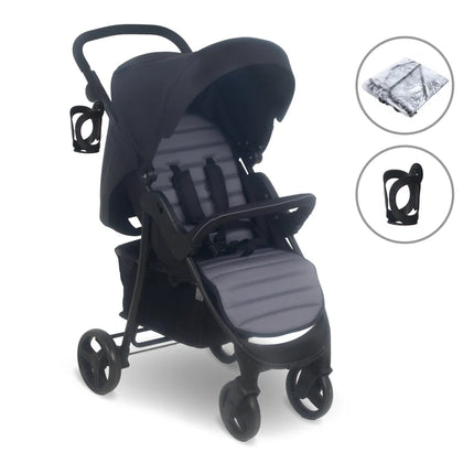 MB30 Plus Pushchair - Black/Grey