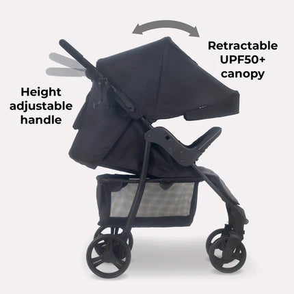 MB30 Plus Pushchair - Black/Grey