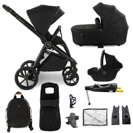 MB450 LUXE 3-in-1 Travel System with Car Seat + Base - Black