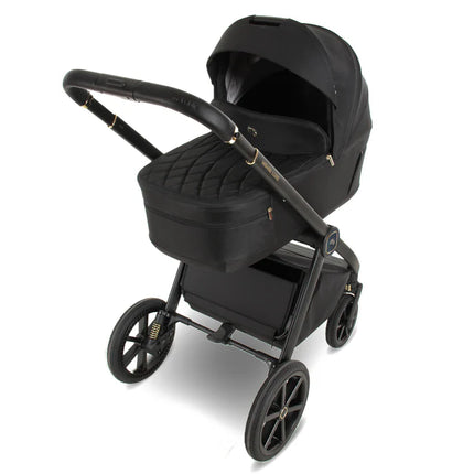 MB450 LUXE 3-in-1 Travel System with Rotating Car Seat + Toddler Seat + Base - Black