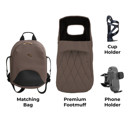 MB450 LUXE 3-in-1 Travel System with Car Seat + Base - Cookie
