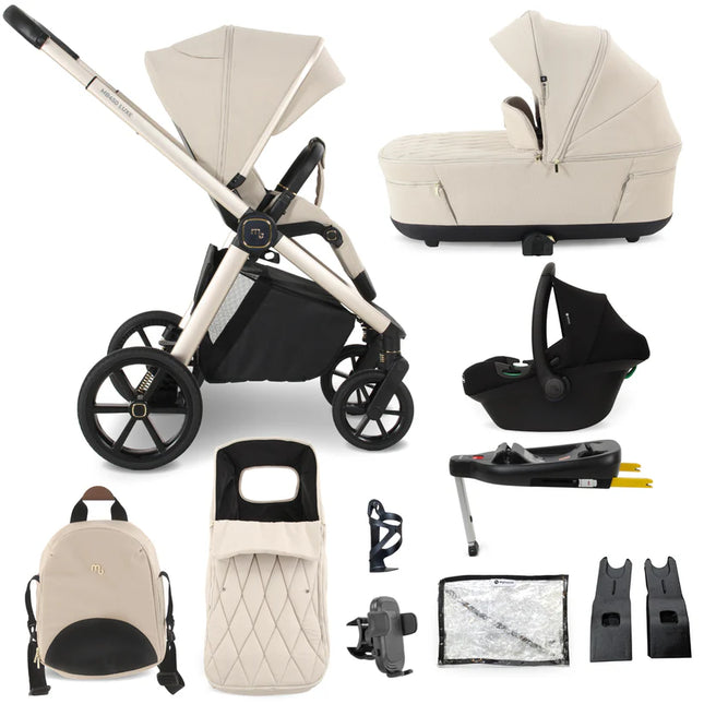 MB450 LUXE 3-in-1 Travel System with Car Seat + Base - Feather