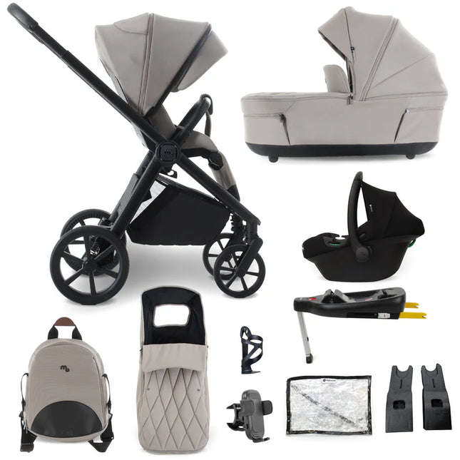 MB450 LUXE 3-in-1 Travel System with Car Seat + Base - Mink