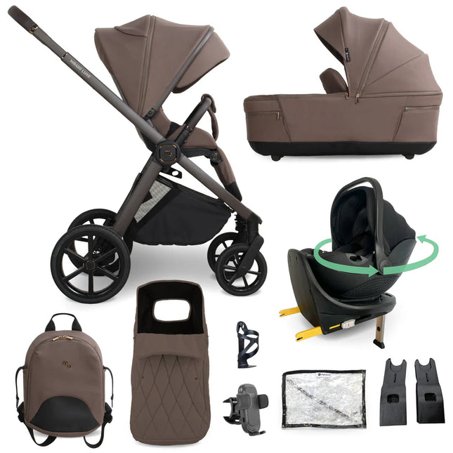 MB450 LUXE 3-in-1 Travel System with Rotating Car Seat + Base - Cookie