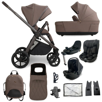 MB450 LUXE 3-in-1 Travel System with Rotating Car Seat + Toddler Seat + Base - Cookie