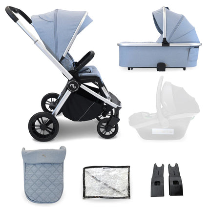 MB450 2-in-1 Pushchair & Carrycot - Steel Blue