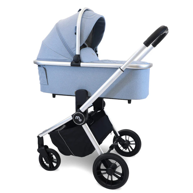 MB450i 3-in-1 Travel System + Car Seat & IsoFix Base- Steel Blue
