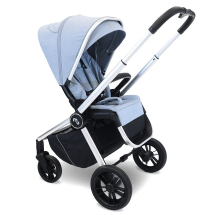 MB450i 3-in-1 Travel System + Car Seat & IsoFix Base- Steel Blue