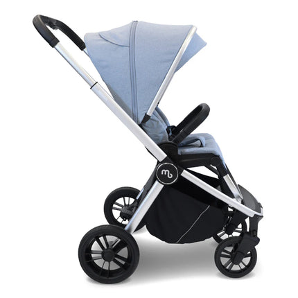 MB450i 3-in-1 Travel System + Rotating Car Seat & IsoFix Base- Steel Blue