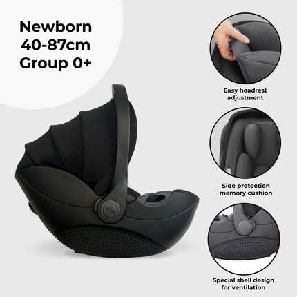 Rotating Family Set with Base, Infant Carrier and Toddler Car Seat