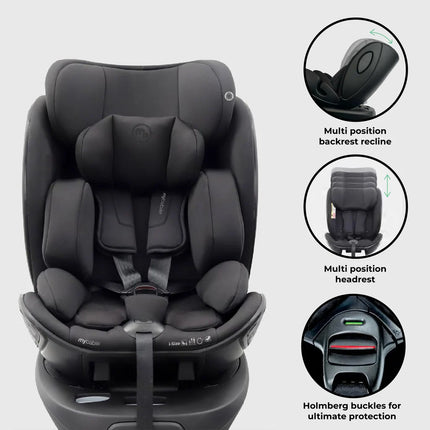 Rotating Family Set with Base, Infant Carrier and Toddler Car Seat