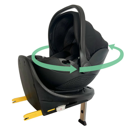 Rotating Infant Carrier Car Seat and Base - Black