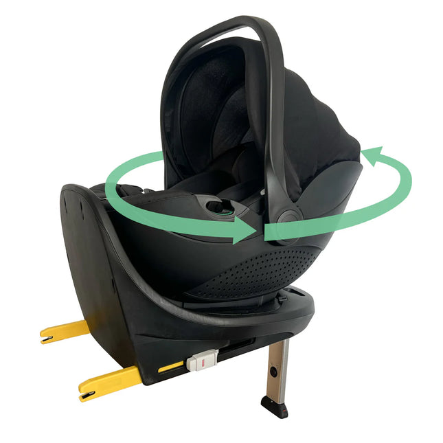 Rotating Infant Carrier Car Seat and Base - Black