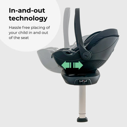 Rotating Infant Carrier Car Seat and Base - Black