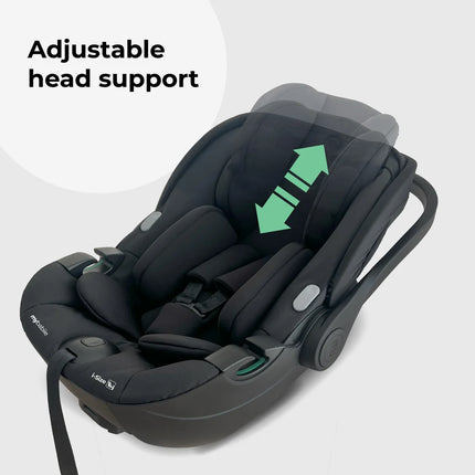 Rotating Infant Carrier Car Seat and Base - Black