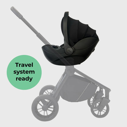 Rotating Infant Carrier Car Seat and Base - Black