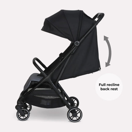 MBX6 Compact Auto Fold Stroller - Black/Grey