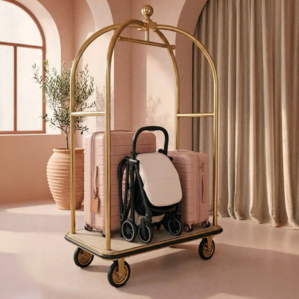 MBX6 Compact Auto Fold Stroller - Pink Leopard
