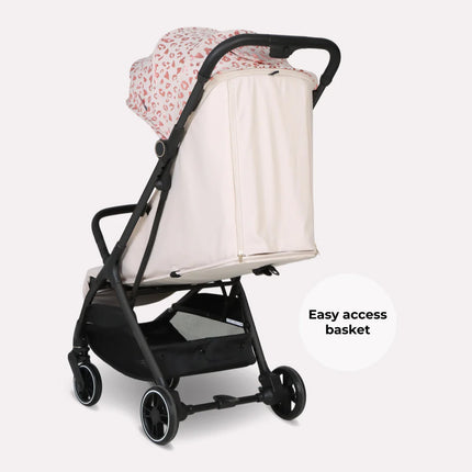 MBX6 Compact Auto Fold Stroller - Pink Leopard