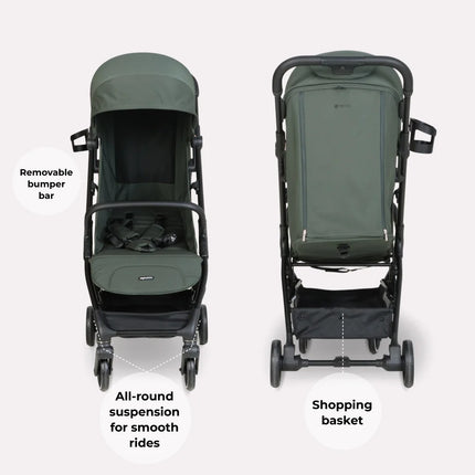 MBX6 Compact Auto Fold Stroller - Forest Green