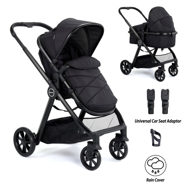 Mimi 2 in 1 Pram & Pushchair - Black