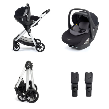 Mimi iSize Travel System with Pecan Car Seat - Silver