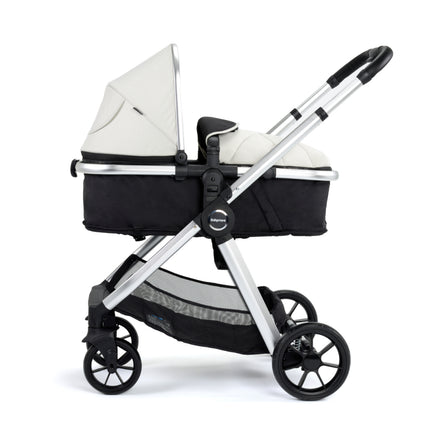 Mimi i-Size Travel System with Pecan Car Seat & ISOFIX Base - Silver