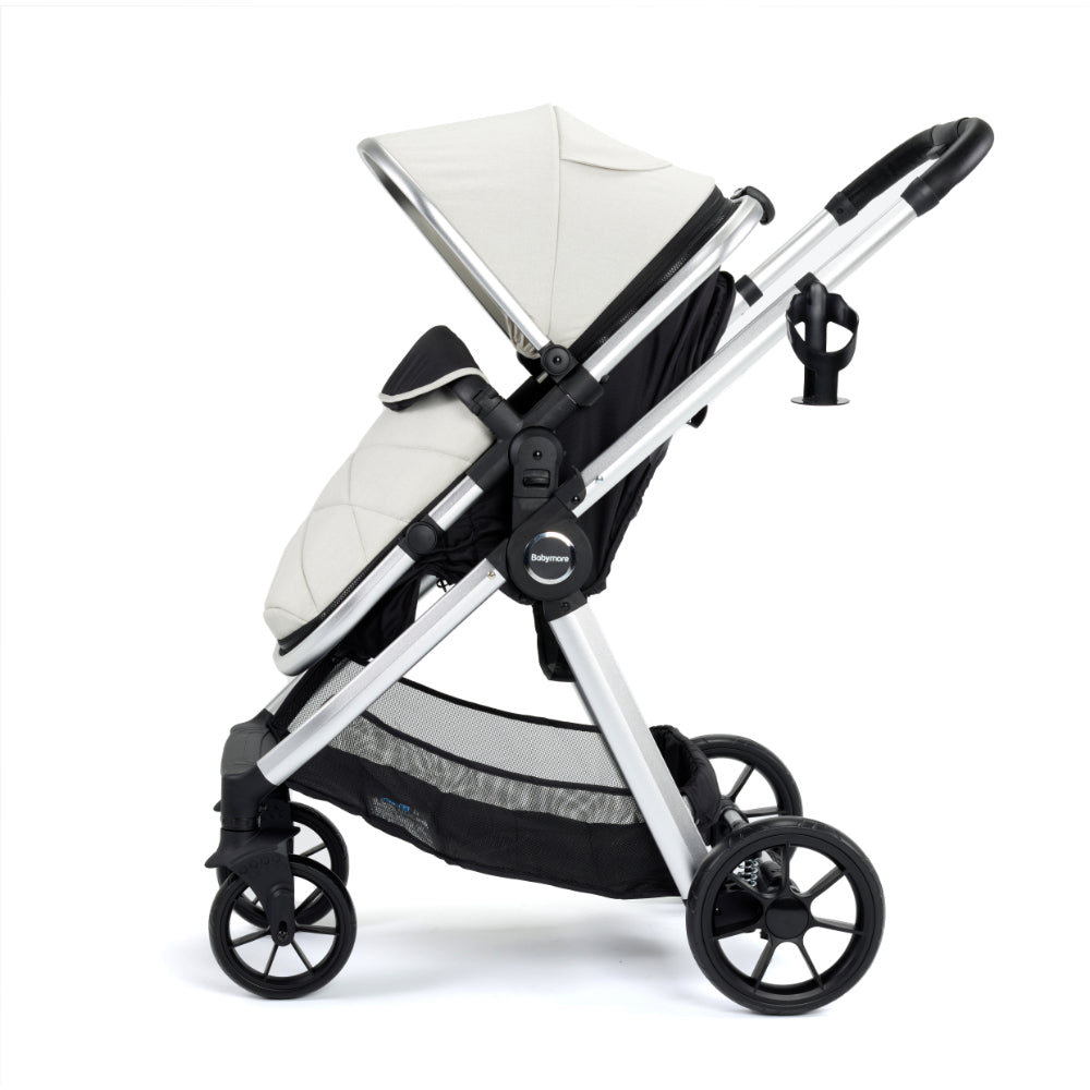 Mimi i-Size Travel System with Pecan Car Seat & ISOFIX Base - Silver
