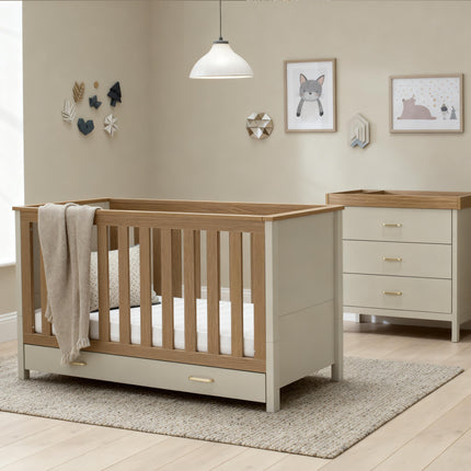 Mira 2 Piece Nursery Room Set - Cashmere Warm Oak