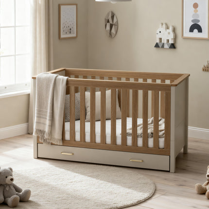 Mira Cot Bed - Cashmere Warm Oak