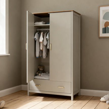 Mira 3 Piece Nursery Room Set - Cashmere Warm Oak