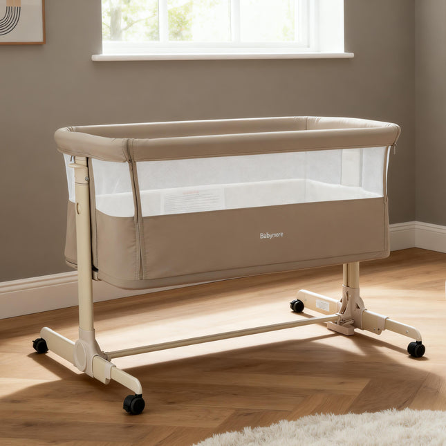 Neera Bedside Crib - Khaki