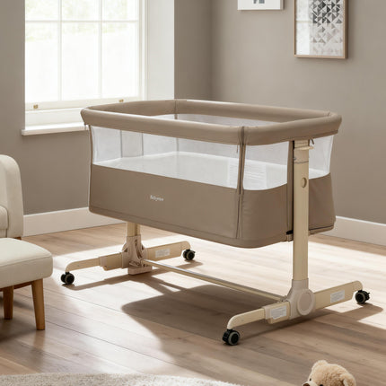 Neera Bedside Crib - Khaki