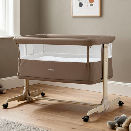 Neera Bedside Crib - Mocha