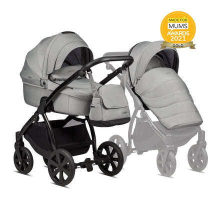 Noordi Fjordi V1 3in1 with Joie i-Snug 2 Car Seat, Grey
