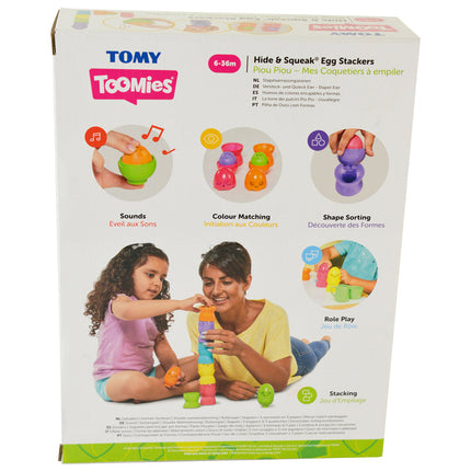 Toomies Hide & Squeak Egg Stackers