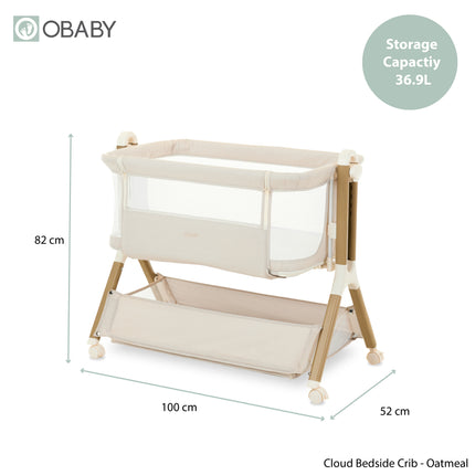 Cloud Bedside Crib - Oatmeal