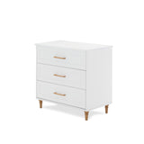Orla Changing Unit - White with Oak Handles & Feet